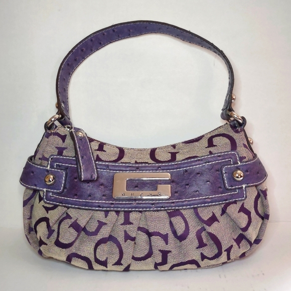 Guess Los Angeles Vintage Bag With purple leather